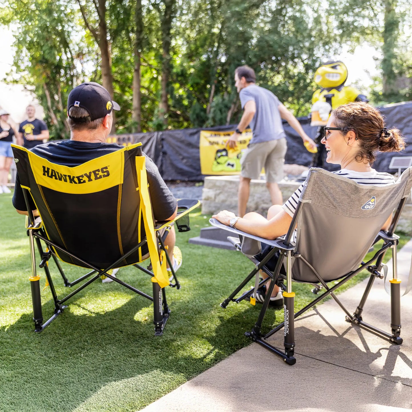 College Comfort Pro Rocker™ - Iowa Hawkeyes - Sideline Comfort
