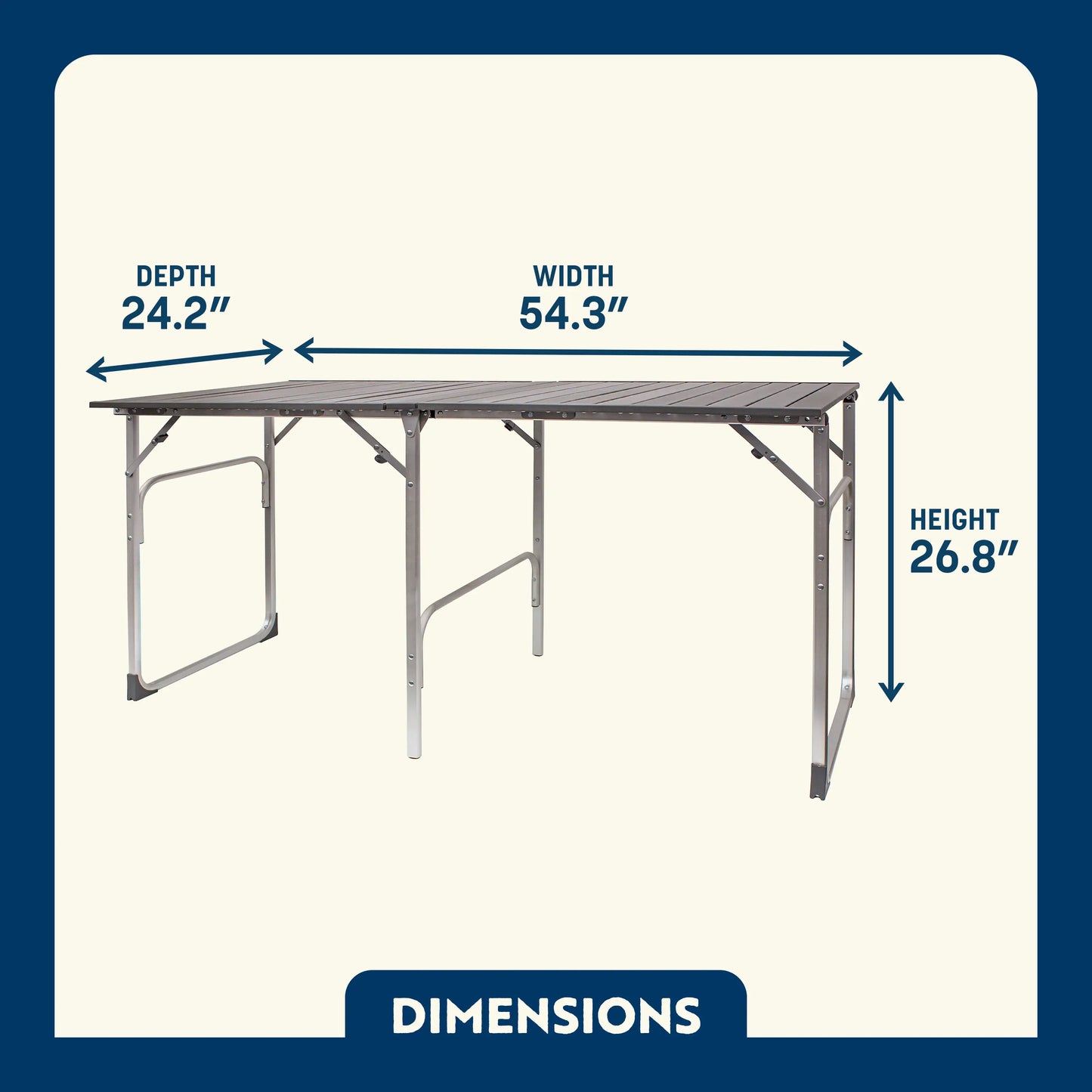 Slim-Fold Table - Picnic Setup
