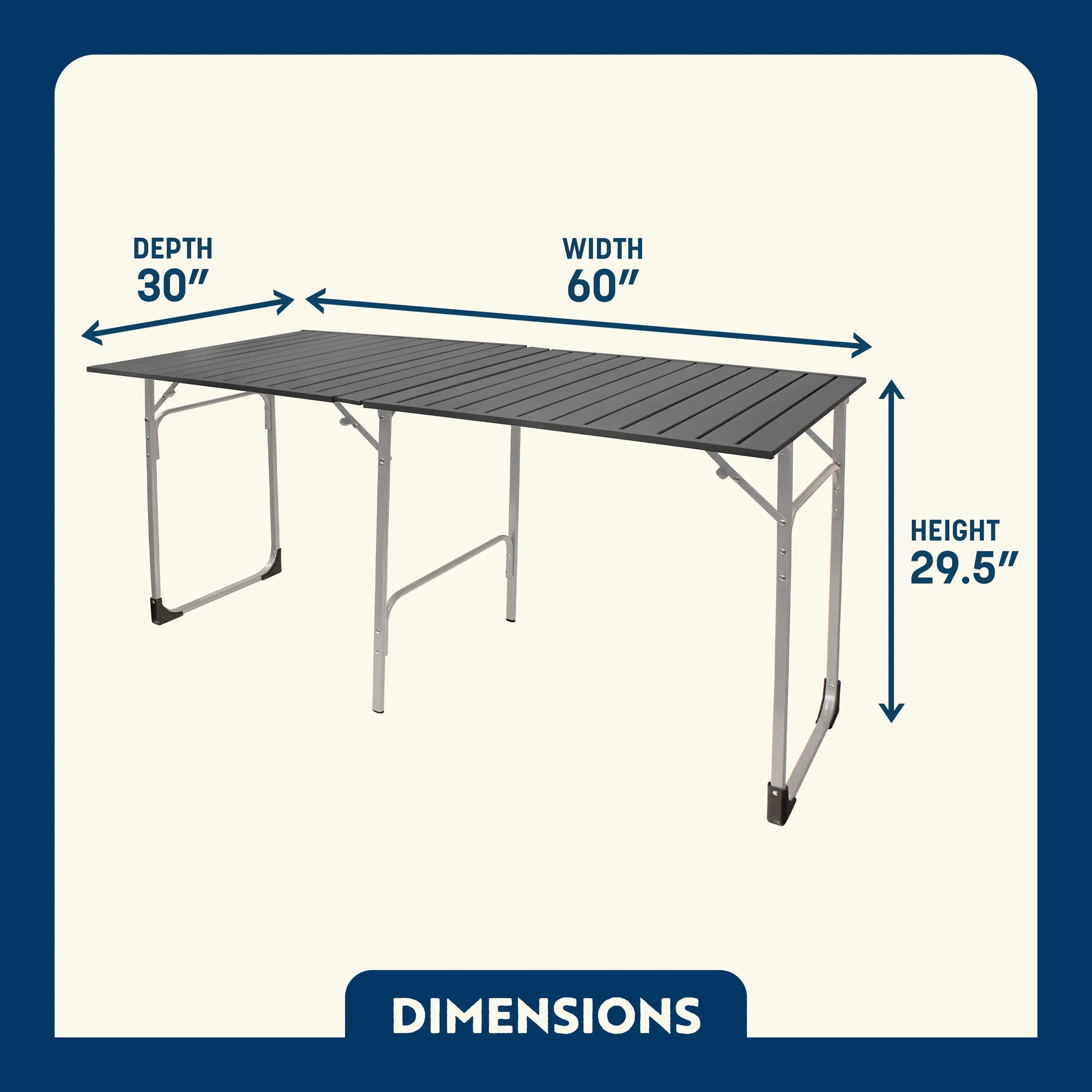 Slim-Fold Table XL™ - Camp Meal Prep