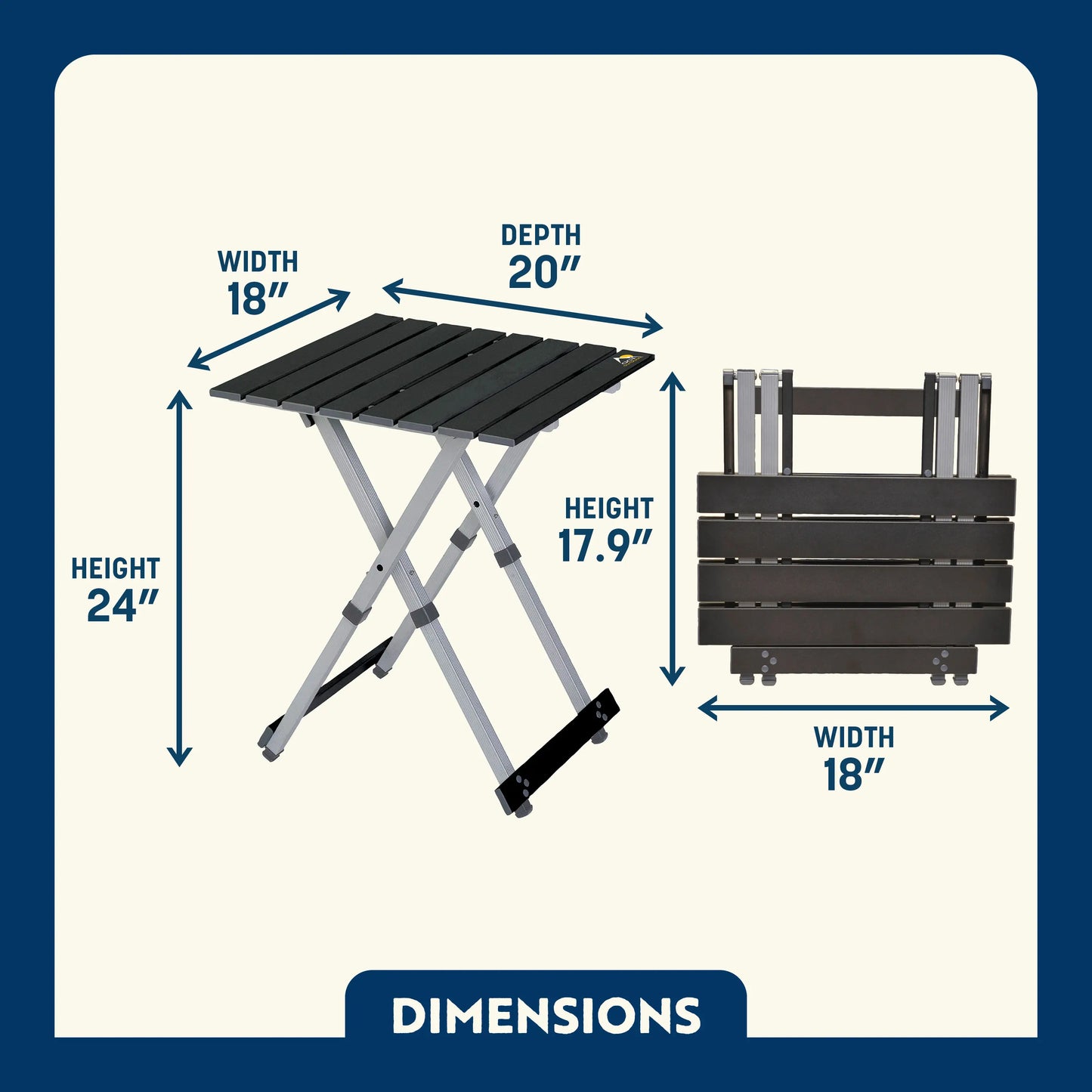 Compact Camp Table 20™ - Weekend Cook Setup