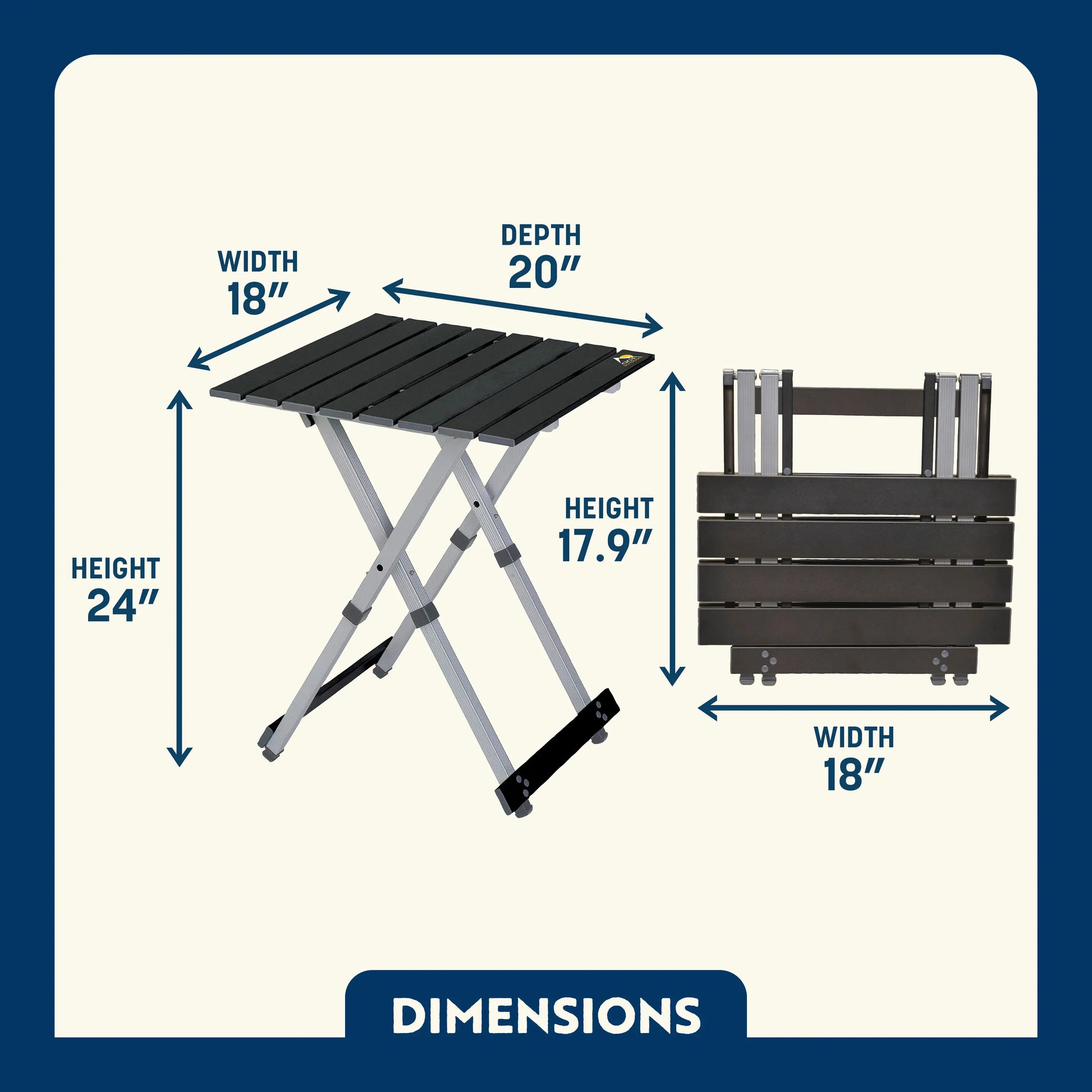 Compact Camp Table 20™ - Weekend Cook Setup