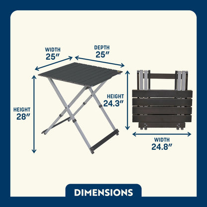 Compact Camp Table 25™ - Backyard Prep