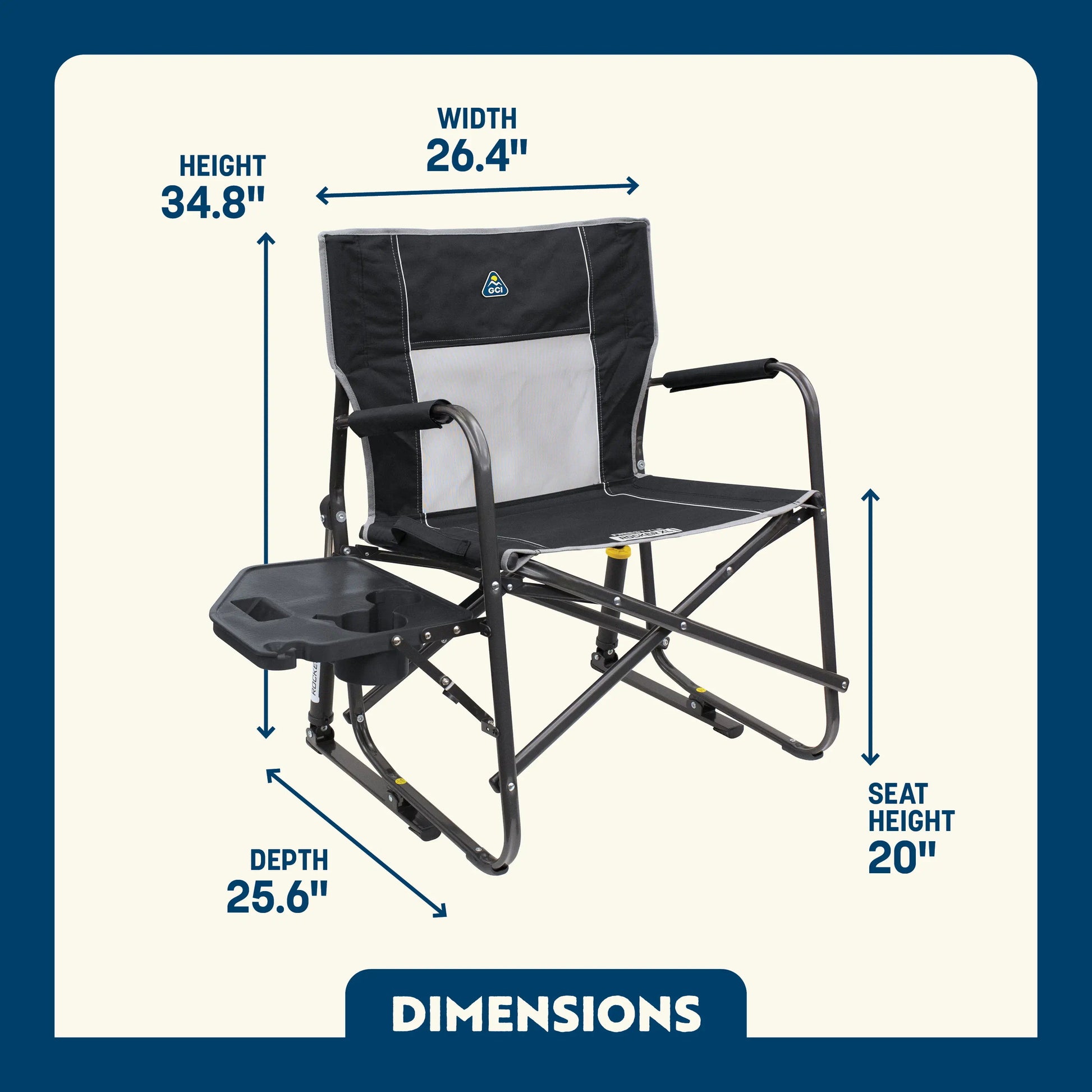 Freestyle Rocker XL™ with Side Table - Camp Table Ready