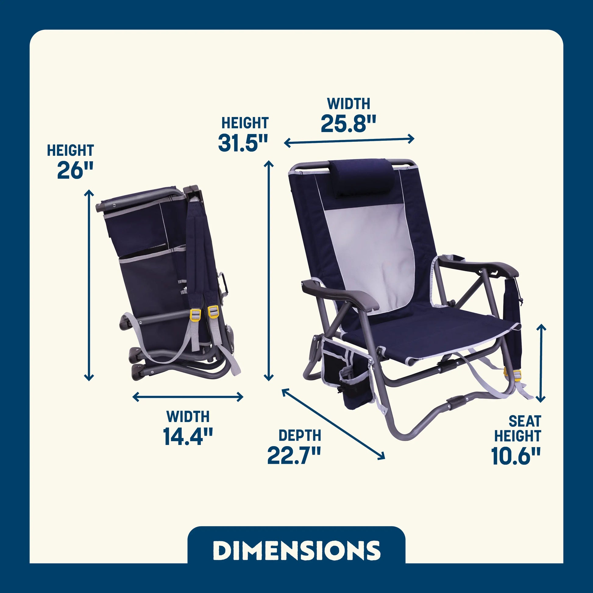 Bi-Fold Slim Event Chair™ - Weekend Ready