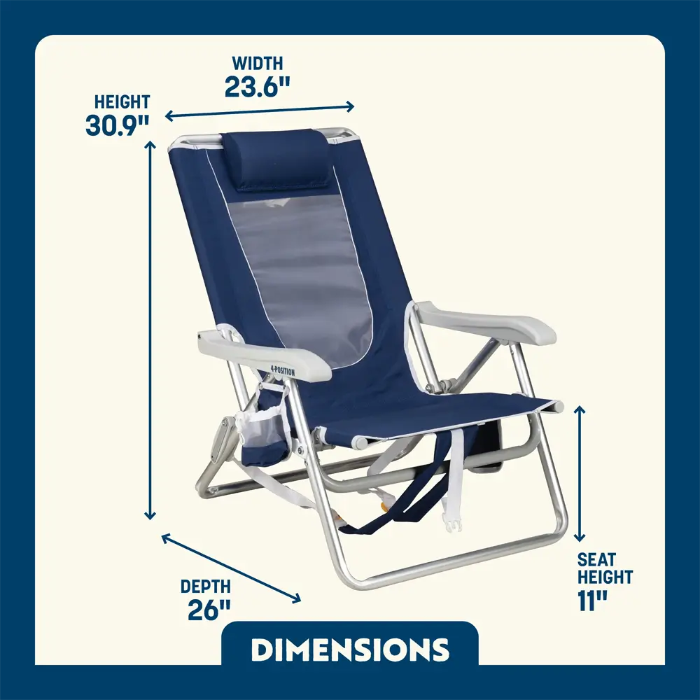 Backpack Beach Chair™ - Coastal Retreat