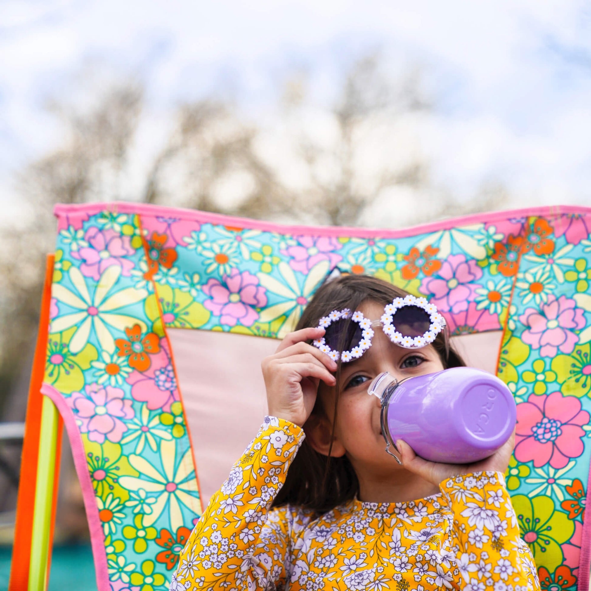 Comfort Pro Rocker - Floral - Open Air Ease