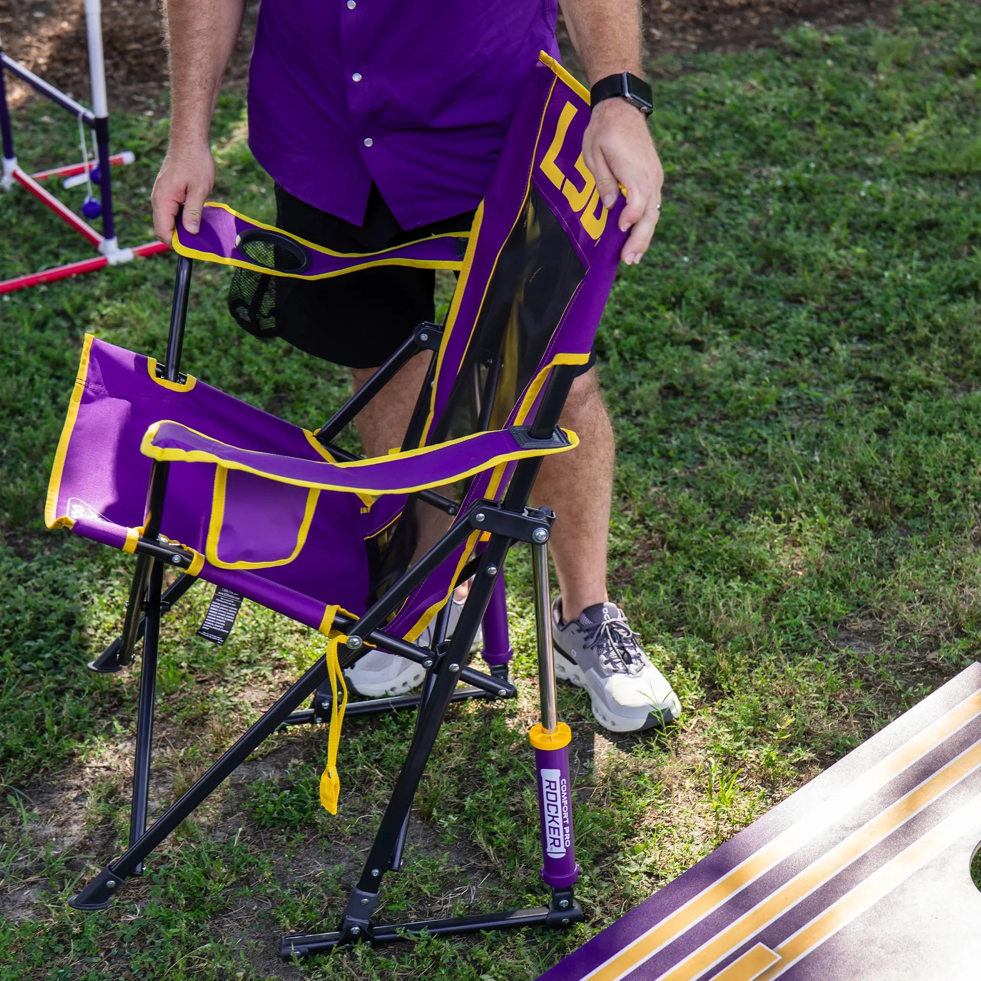 College Comfort Pro Rocker™ - LSU Tigers - Game Day Comfort
