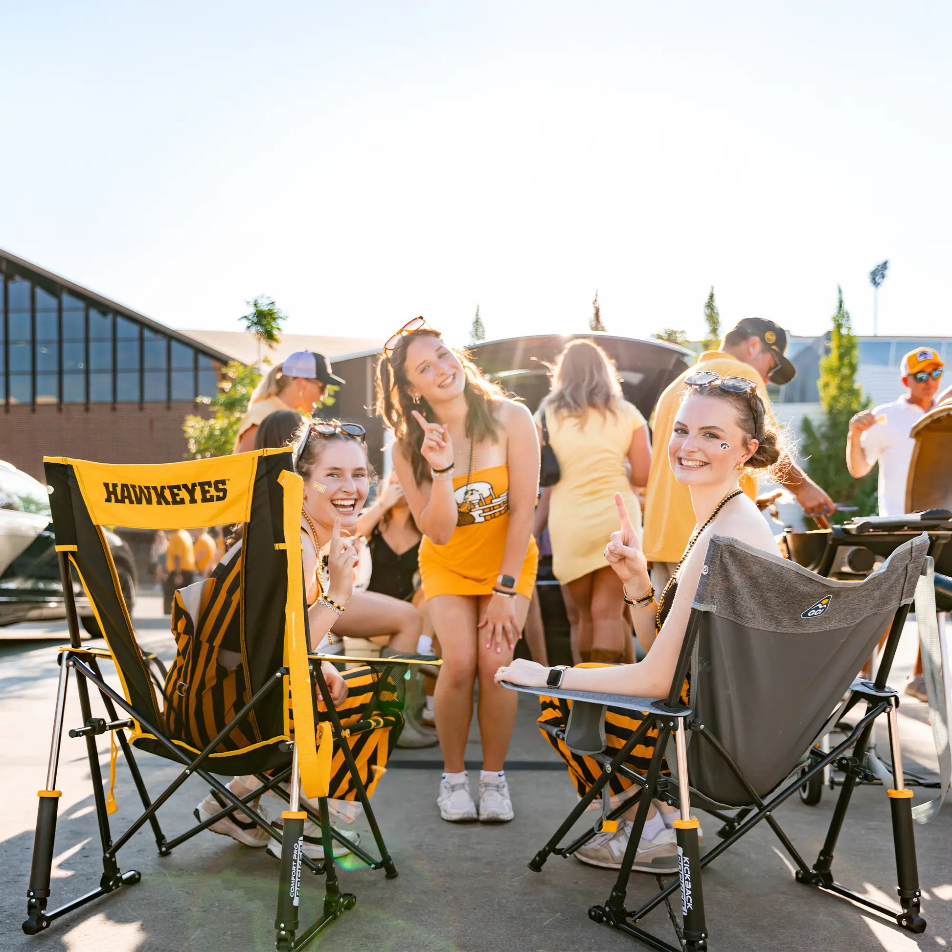 College Comfort Pro Rocker™ - Iowa Hawkeyes - Sideline Comfort