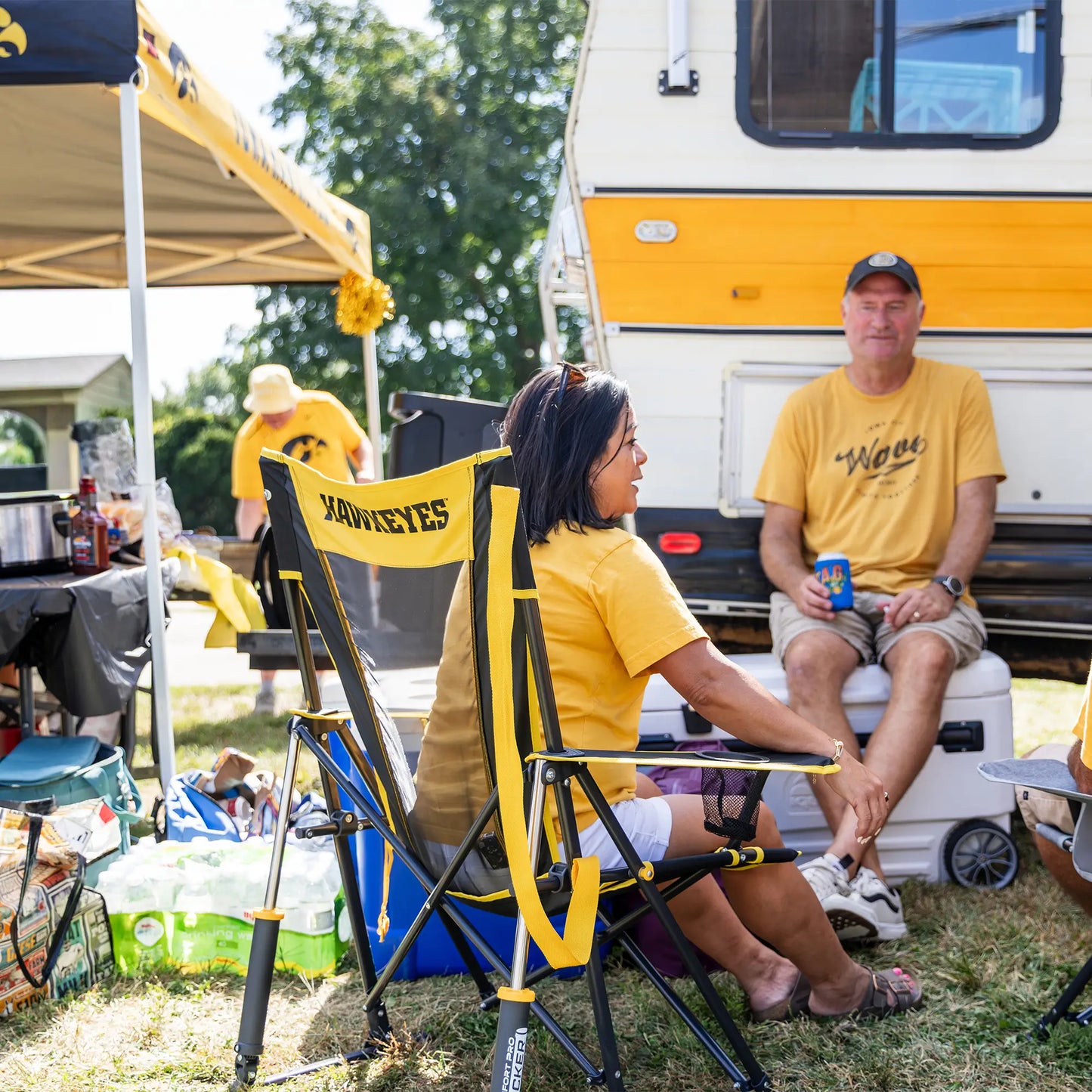 College Comfort Pro Rocker™ - Iowa Hawkeyes - Sideline Comfort