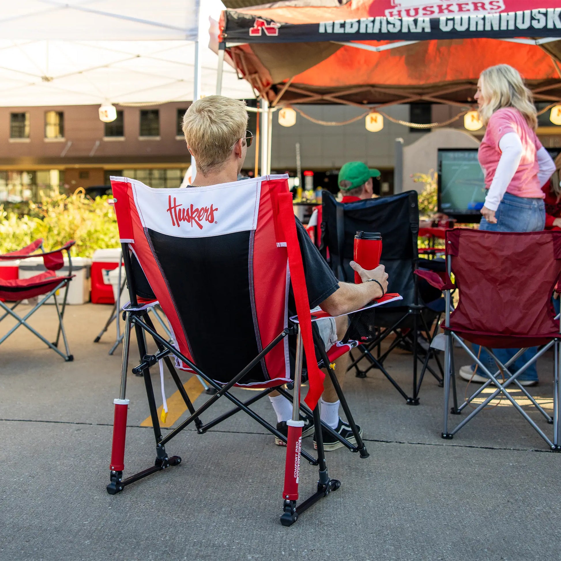 College Comfort Pro Rocker™ - Nebraska Cornhuskers - Team Spirit Ready