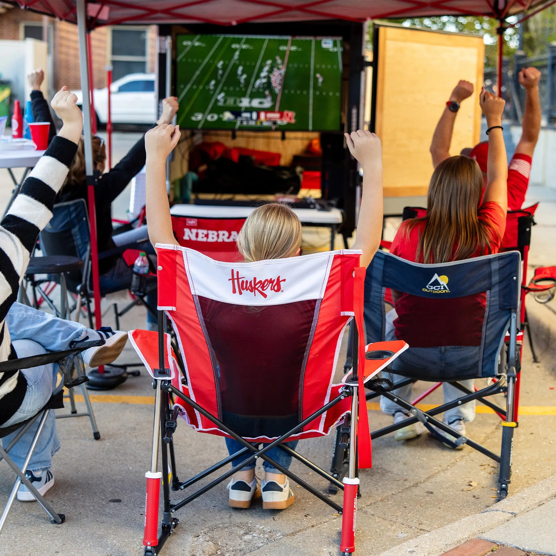 College Comfort Pro Rocker™ - Nebraska Cornhuskers - Team Spirit Ready