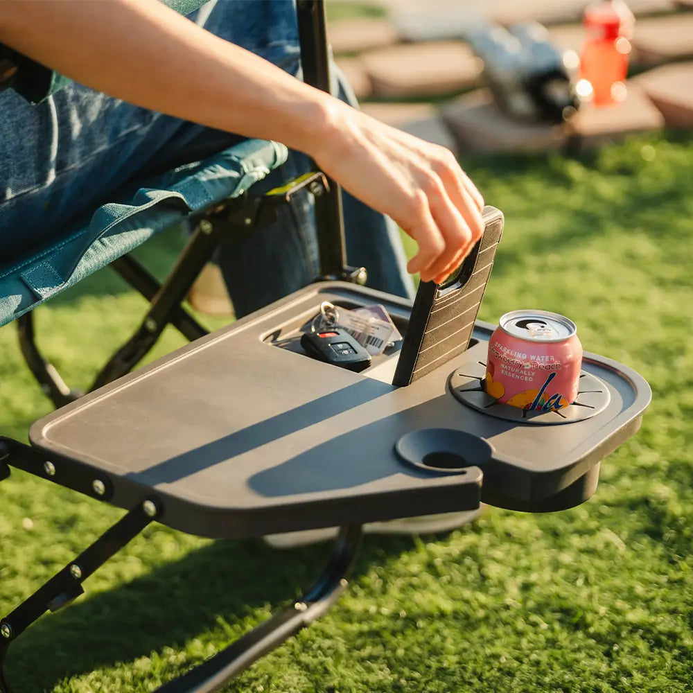 Stowaway Rocker™ with Side Table - Cookout Ready