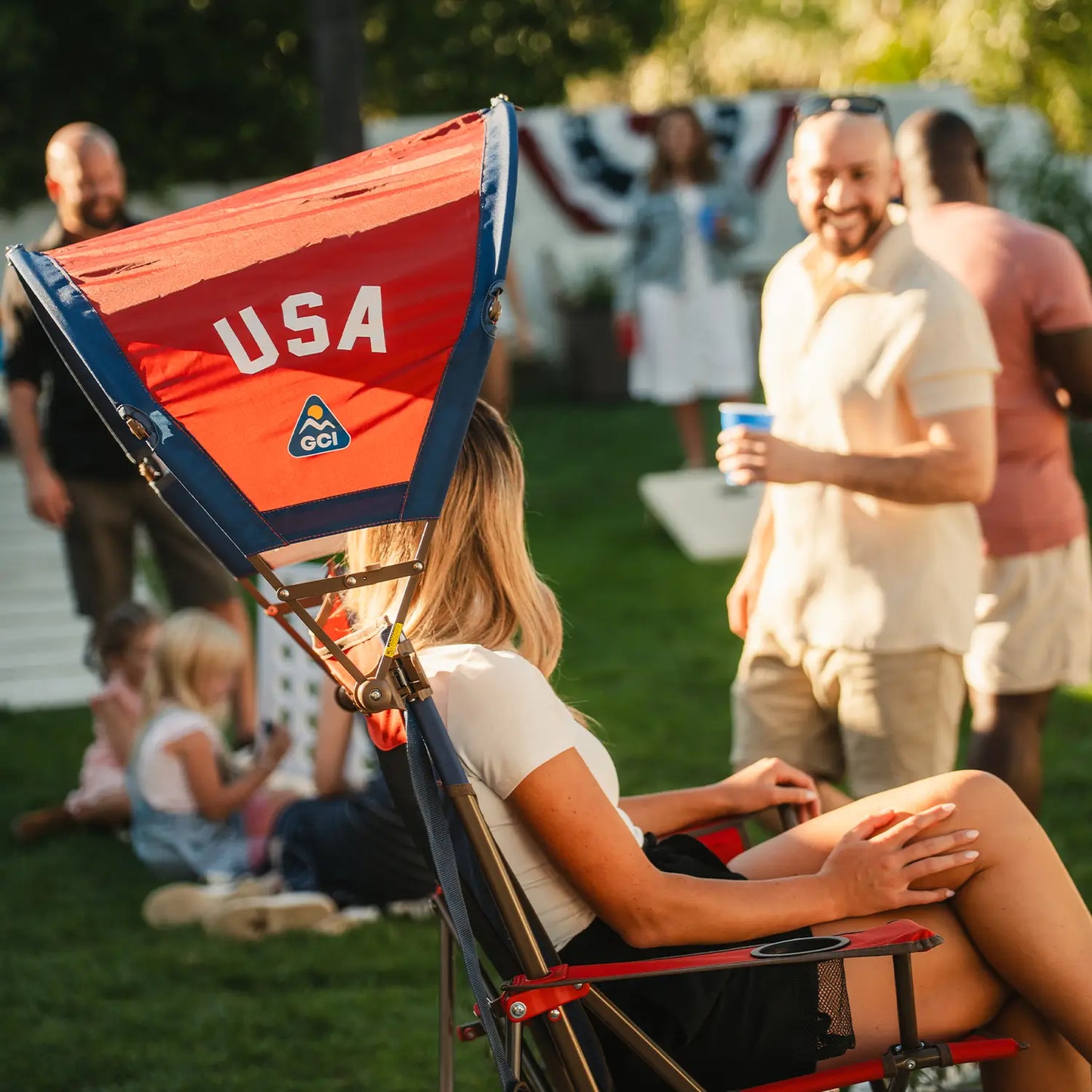 SunShade Accessory™ - USA Anniversary Deluxe - Sideline Sun Guard