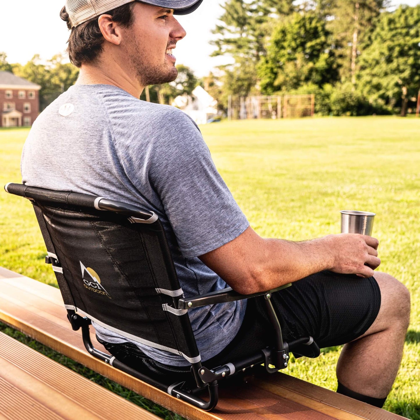 Big Comfort Stadium Chair™ with Armrests - Tailgate Comfort