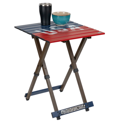 Compact Camp Table 20™ - USA Anniversary Deluxe - Tailgate Prep