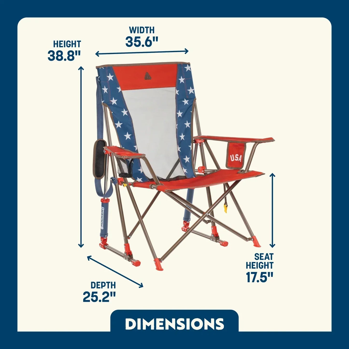 Comfort Pro Rocker™ - USA Anniversary Deluxe - Summer Classic