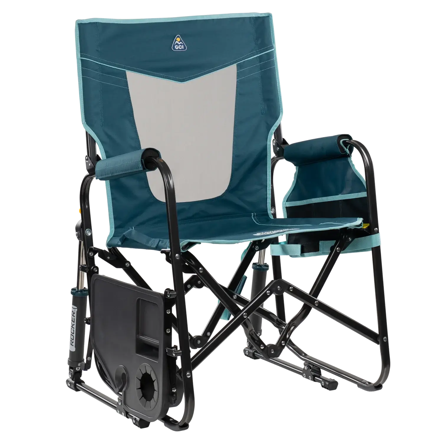 Stowaway Rocker™ with Side Table - Cookout Ready